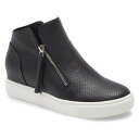【あす楽&即日出荷】 スティーブ マデン レディース スニーカー シューズ Steve Madden Caliber High Top Sneaker (Women) Black Faux Leather -