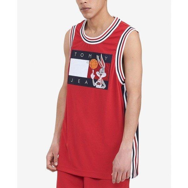 【あす楽&即日出荷】 トミー ヒルフィガー メンズ Tシャツ トップス Tommy Hilfiger Men's Space Jam: A New Legacy x Basketball Tank Chili Pepper -