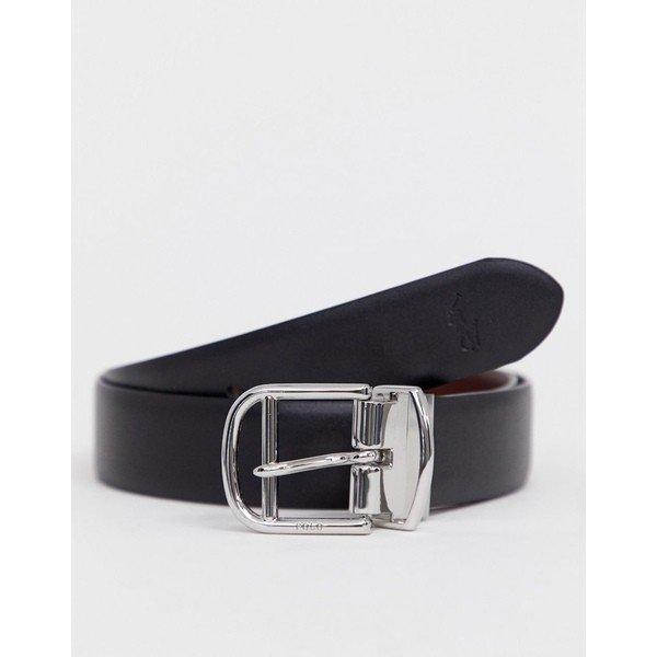 ラルフローレン ベルト（メンズ） 【あす楽&即日出荷】 ラルフローレン メンズ ベルト アクセサリー Polo Ralph Lauren reversible leather belt in black/tan Black -