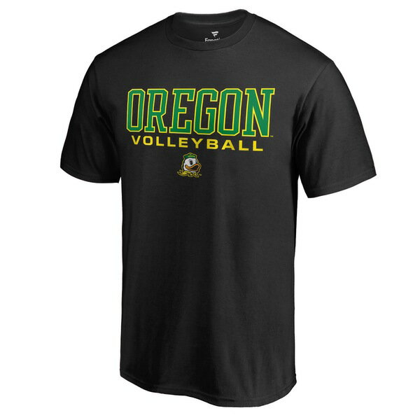 ファナティクス メンズ Tシャツ トップス Oregon Ducks Fanatics Branded True Sport Volleyball TShirt Black