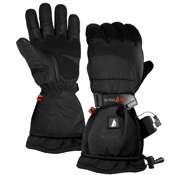 アクションヒート メンズ 手袋 アクセサリー ActionHeat Men's 5V Battery Heated Snow Gloves Black 2