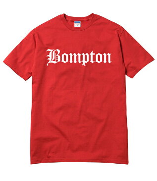 BOMPTON Tシャツ/半袖 レディース メンズ ストリート ブランド bompton ボンプトン 西海岸 ギャング bloods crips チカーノ コンプトン compton ブラッズ クリップス ウェストコースト ローライダーブラック ホワイト 黒 白 ロゴ トップス tee tシャツ