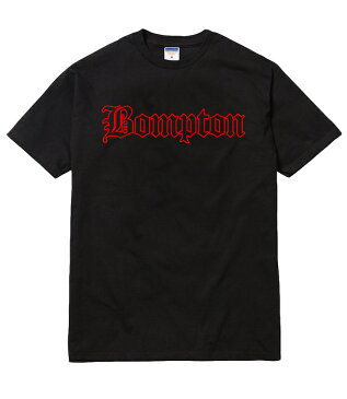 BOMPTON Tシャツ/半袖 レディース メンズ ストリート ブランド bompton ボンプトン 西海岸 ギャング bloods crips チカーノ コンプトン compton ブラッズ クリップス ウェストコースト ローライダーブラック ホワイト 黒 白 ロゴ トップス tee tシャツ