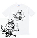 RUSSIAN TATTOO Tシャツ/ メンズ レディース 半袖 ロゴ トップス ストリート ロシアンマフィア tattoo 刺青 入墨 タトゥー マフィア イースタンプロミス mafia ギャング 髑髏 ドクロ スカル ガイコツ 悪魔 六芒星 死神 トカレフ プリント tee tシャツ