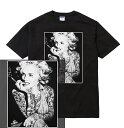 TATTOO MARIRIN マリリン 入墨 タトゥー tee メンズ レディース ストリート 西海岸 ギャング ウェッサイ ウエストコースト マリリン チカーノ チカーナ 入墨 刺青 タトゥー tattoo 女性 女 写真 フォトt プリント デザイン グラフィック tee tシャツ