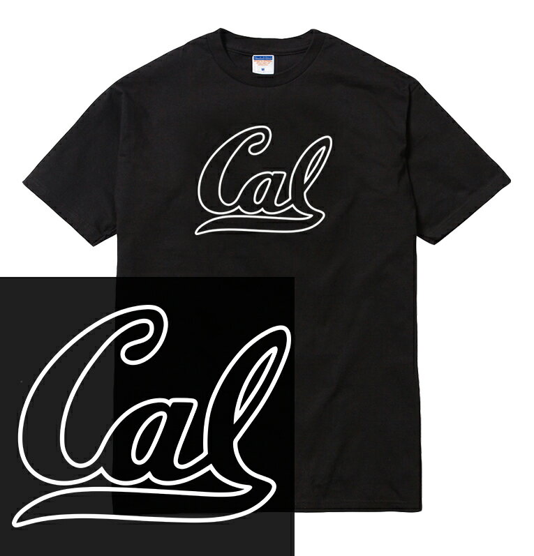 CAL Tシャツ 半袖 西海岸 カリフォルニア california カレッジ ロゴ アメリカン サーフ LA メンズ レディース ユニセックス 大きいサイズ ダンス 衣装 gangsta HIPHOP ストリート ブランド tee tシャツ