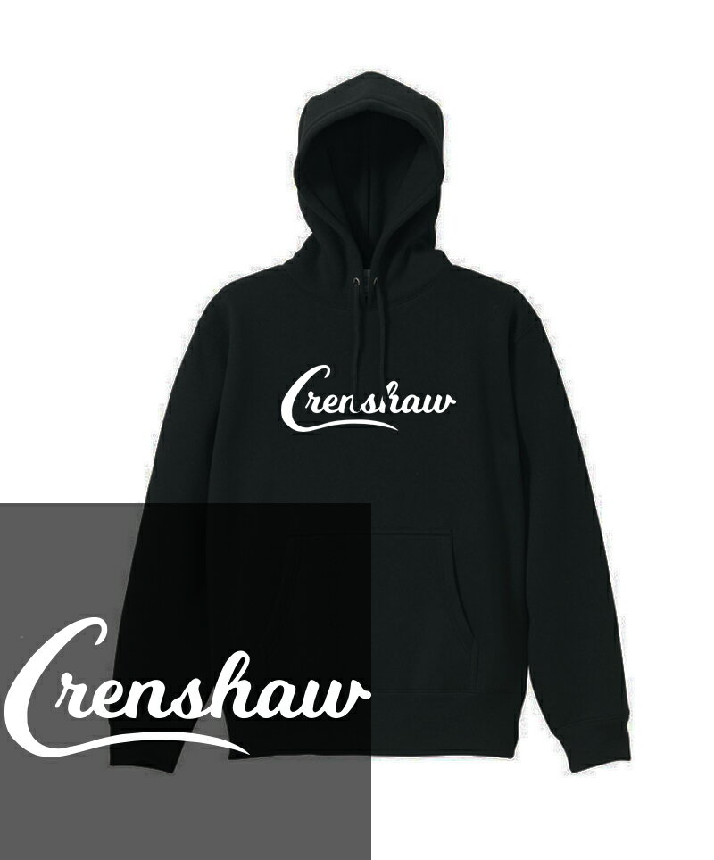 CRENSHAW HOODIE クレンショー nipssey hustel ニプシー hiphop ギャング LA 西海岸 カリフォルニア california ストリート ヘビーウェイト ヘヴィー 厚手 スウェット フーディ パーカー 裏起毛 トップス ロゴ メンズ レディース