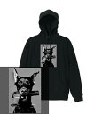 DOGGUN HOODIE ストリート モード 犬 ドーベルマン 銃 ピストル 写真 フォト プリント チカーノ チカーナ ストリート ヘビーウェイト ヘヴィー 厚手 スウェット フーディ パーカー 裏起毛 トップス ロゴ メンズ レディース