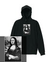 LHOOQ HOODIE モナリザ マルセル デュシャン L.H.O.O.Q. アート 芸術 ヒゲ 髭 ヘビーウェイト ヘヴィー 厚手 スウェット フーディ パーカー 裏起毛 トップス ロゴ メンズ レディース