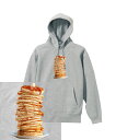 楽天AstyleJapanPANCAKE HOODIE パンケーキ ホットケーキ デカ盛り デザート スイーツ 食べ物 ケーキ シロップ メイプル かわいい おしゃれ ストリート ヘビーウェイト ヘヴィー 厚手 スウェット フーディ パーカー 裏起毛 トップス ロゴ メンズ レディース