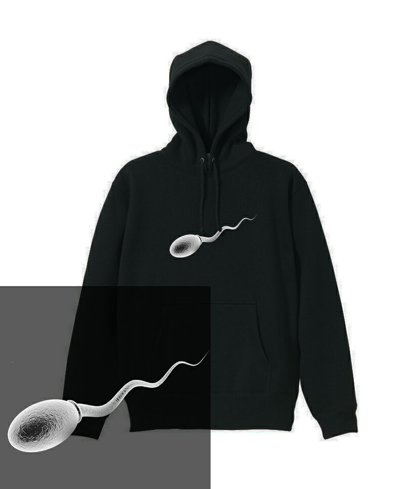 REAL SPERMA HOODIE 精子 精液 白子 キンタマ 金玉 スペルマ ザーメン ストリート hiphop 過激 18禁 精巣 生命 命 ヘビーウェイト ヘヴィー 厚手 スウェット フーディ パーカー 裏起毛 トップス ロゴ メンズ レディース