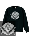 FREEMASON ピラミッド SWEATSHIRT illuminati イルミナティ フリーメーソン ピラミッド 目玉 ドル札 ドル 陰謀論 秘密結社 魔術 錬金術 支配階層 タブー 禁忌 トレーナー スウェット メンズ レディース hiphop ストリート ブランド クルーネック スウェット