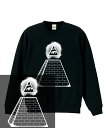 イルミナティ illuminati ピラミッド SWEATSHIRT フリーメーソン ピラミッド 目玉 ドル札 ドル 陰謀論 秘密結社 魔術 錬金術 支配階層 タブー 禁忌 トレーナー スウェット メンズ レディース hiphop ストリート ブランド クルーネック スウェット(4)