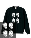 MASK LADY SWEATSHIRT 刺青 入れ墨 tattoo 女 タバコ マスク 覆面 ギャング アート 落書き かわいい おしゃれ 人気 ストリート 流行 トレーナー スウェット メンズ レディース hiphop ストリート ブランド クルーネック スウェット