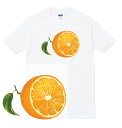 ORANGE Tシャツ オレンジ orange 果物 フルーツ 果実 果汁 プリント かわいい おしゃれ 食べ物 grape furits ストリート メンズ レディ..