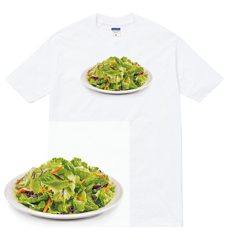 楽天AstyleJapanSALAD Tシャツ サラダ ベジタリアン ヴィーガン サラダボウル ヘルシー 健康 野菜 菜食 ベジタブル 食べ物 料理 レタス おしゃれ 人気 プリント デザイン グラフィック ストリート メンズ レディース 半袖 tee tシャツ