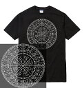 MAGIC CIRCLE tシャツ マジックサークル 魔法陣 魔除け 錬金術 ソロモン 悪魔召喚 黒魔術 闇 病み 秘密結社 イルミナティ ヘブライ ルシファー 堕天使 フリーメーソン 秘術 六芒星 十字架 クロス 五芒星 呪い 呪術 運気上昇 金運 メンズ レディース ブランド tee Tシャツ