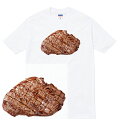 STAKE tシャツ 半袖 ステーキ ステーキ 牛肉 肉 和牛 アメリカン 肉食 ビーフ ミート beef ダイナー Tボーン ハンバーグ ハンバーガー メンズ レディース サーロイン ヘレ ロース カルビ ストリート hiphop ブランド tee Tシャツ