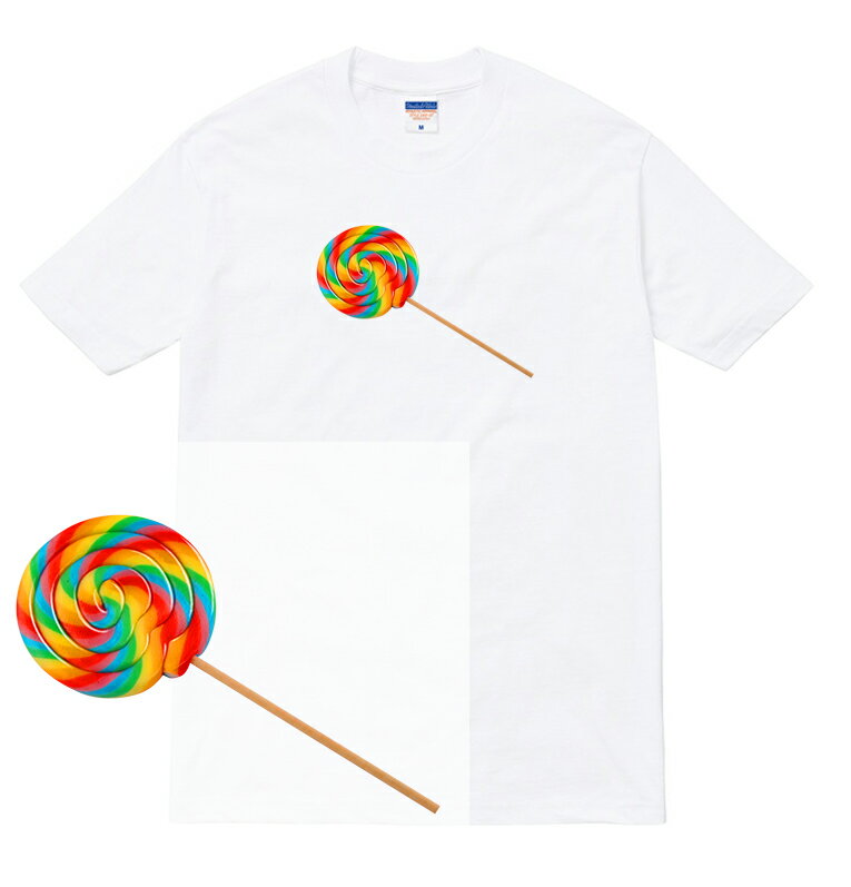 楽天AstyleJapanLOLLIPOP Tシャツ lollipop ロリポップ キャンディ 飴 アメ ぺろぺろ お菓子 スウィーツ おしゃれ かわいい 人気 デザート カラフル ファンシー ストリート メンズ レディース ブランド tee tシャツ