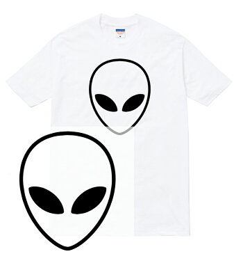 ALIEN Tシャツ alien エイリアン グレイ 宇宙人 アヌンナキ ufo 未確認生命体 スペース エリア51 ロズウェル事件 人気 プリント デザイン グラフィック ストリート メンズ レディース 半袖 tee tシャツ