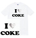 I LOVE COKE Tシャツ cocaine コカイン weed i love you me ハート メッセージ マリファナ coke チャーリー コーク ドラッグ drug 非合法 薬物 麻薬 幻覚 人気 プリント デザイン グラフィック ストリート メンズ レディース 半袖 tee tシャツ