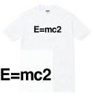 E=mc2 Tシャツ アインシュタイン 特殊相対性理論 方程式 等速直線運動 物理学 数式 千空 ロゴ おしゃれ 人気 プリント デザイン グラフィック ストリート メンズ レディース 半袖 tee tシャツ