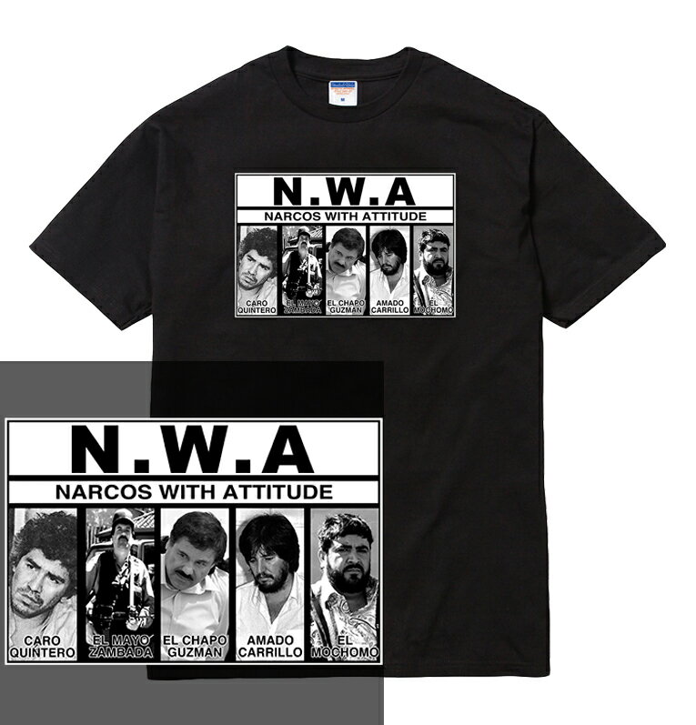 NARCOS Tシャツ NWA nwa elchapo コカイン 