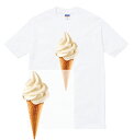 楽天AstyleJapanSOFT SERVE Tシャツ ソフトクリーム パフェ pafe スウィーツ お菓子 デザート アイスクリーム かわいい 写真 メルヘン 食べ物 フード メンズ レディース ブランド tee Tシャツ