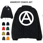 ANARCHY JKT アナーキー サークル A anarchy 無政府 パンク punk バンド ハードコア 記号 撥水 ナイロン ストリート アウター ジャンパー ブルゾン コーチジャケット