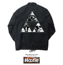 ILLUMINATI JKT/ストリート ブランド イルミナティ フリーメイソン フリーメーソン illuminati freemason The Eye Of Providence アメリカ ピラミッド 切手 都市伝説 秘密結社 陰謀論 アウター ジャンパー ブルゾン 裏ボア ボア コーチjkt コーチジャケット jkt