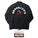 BROOKLYN FINEST COACH JKT ストリート ブランド BIGGIE NORTORIOUS BIG ビギー HIP HOP CLASSIC ヒップホップ リリック 名言 レコジャケ デザイン ノートリアス レコード アウター ジャンパー ブルゾン 裏ボア ボア コーチジャケット jkt ファー