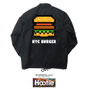 楽天AstyleJapan【NYC HUMBURGER JKT】 ストリート ブランド スケーター SK8 ドット GAME テレビゲーム ドット柄 ハンバーガー illuminati NYC new york ジャンクフード JUNK FOOD ファッション フライドポテト アウター ジャンパー ブルゾン コーチジャケット jkt ポリゴン ポップ ダンス