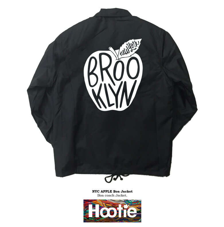 NYC APPLE JKT ストリート ブランド アップル リンゴ フルーツ BIGGIE NORTORIOUS BIG ビギー new york usa ブルックリン ニューヨーク NYC 名言 レコジャケ デザイン スケーター アウター ジ…