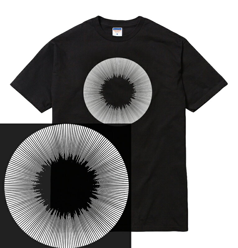 CIRCLE tシャツ 半袖 集中線 アート art 芸術 サークル メンズ レディース ダンス 衣装 ストリート hiphop ブランド tee Tシャツ