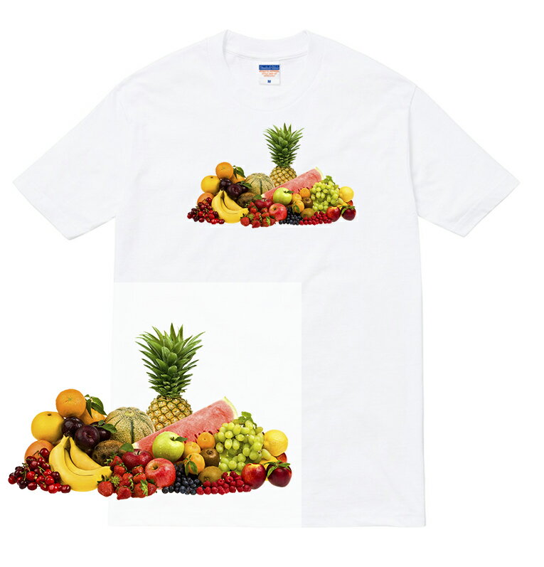 FRUITS tシャツ 半袖 果物 フルーツ イチゴ リンゴ パイナップル グレープ キウイ スイカ バナナ アップル チェリー マスカット オレンジ メンズ レディース ダンス 衣装 ストリート hiphop ブランド tee Tシャツ