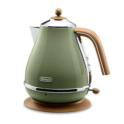 デロンギ(DeLonghi) 電気ケトル ?アイコナ・ヴィンテージ コレクション ?オリーブグリーン 1.0L ?KBOV1200J-GR