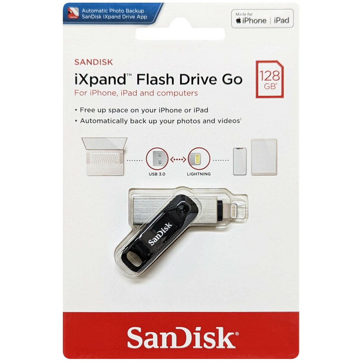 SanDisk サンディスク 並行輸入品 iXpand Flash Drive Go 128GB SDIX60N-128G-GN6NE