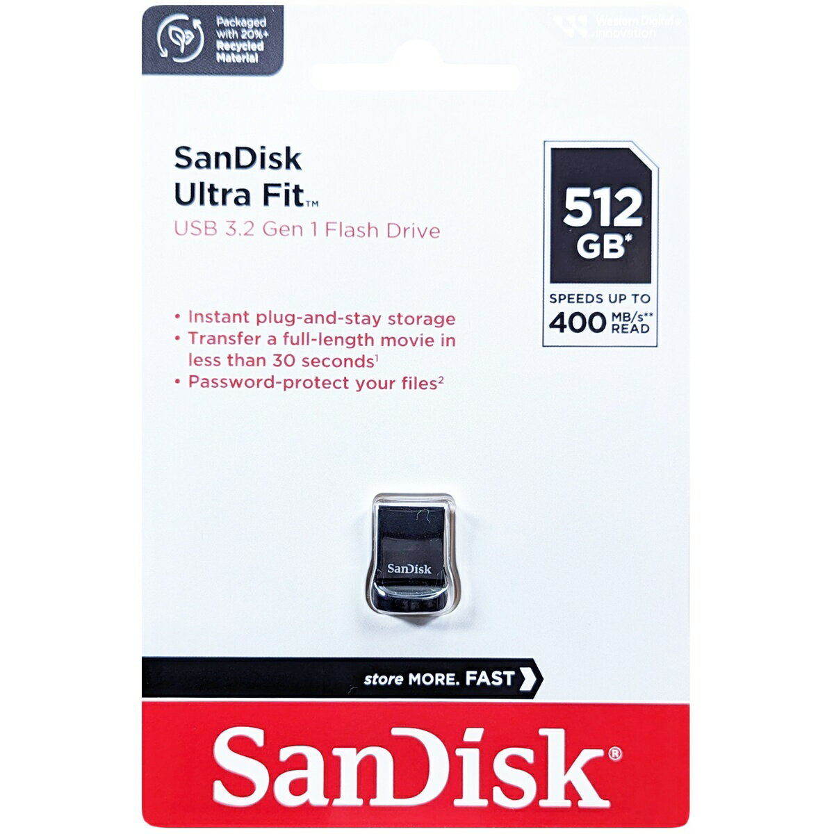 SanDisk サンディスク 並行輸入品 Ultra Fit USB 3.2 Flash Drive 512GB SDCZ430-512G-G46