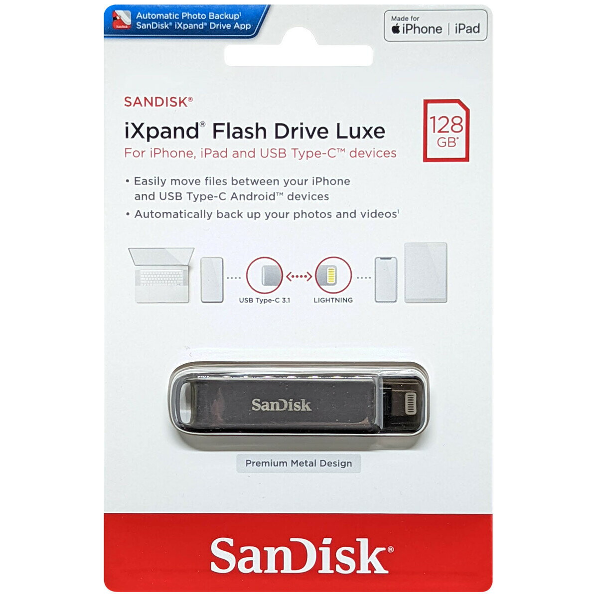 SanDisk サンディスク 並行輸入品 iXpand Flash Drive Luxe 128GB SDIX70N-128G-GN6NE