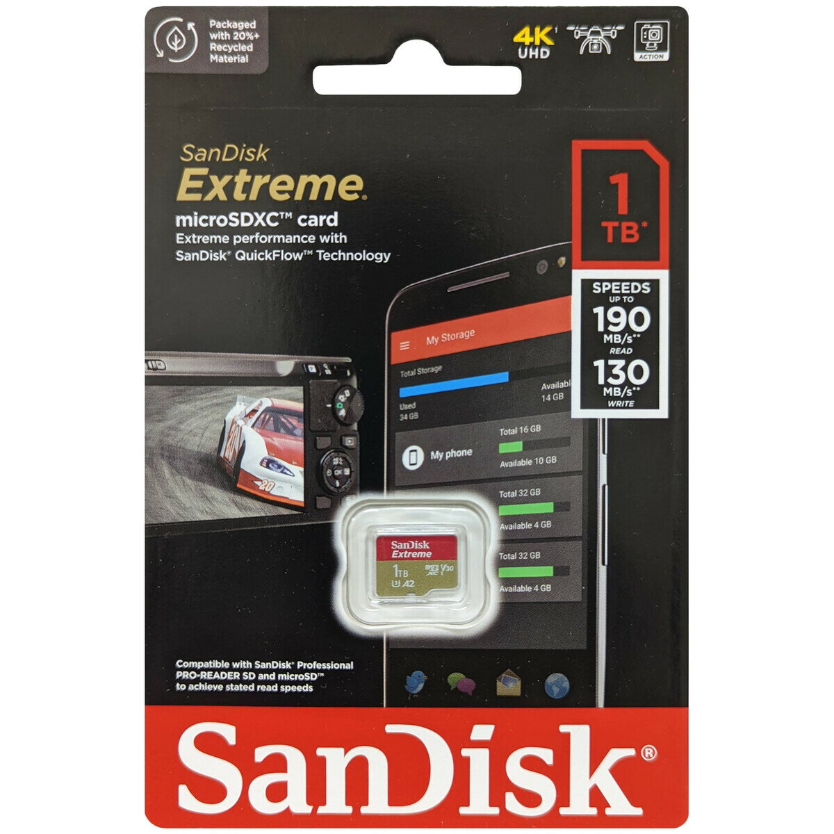 SanDisk サンディスク 並行輸入品 マイクロSDXCカード Extreme 1TB SDSQXAV-1T00-GN6MN