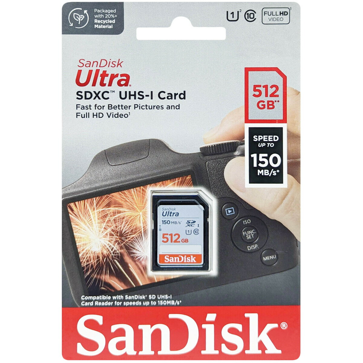 SanDisk サンディスク 並行輸入品 SDXCカード Ultra 512GB SDSDUNC-512G-GN6IN