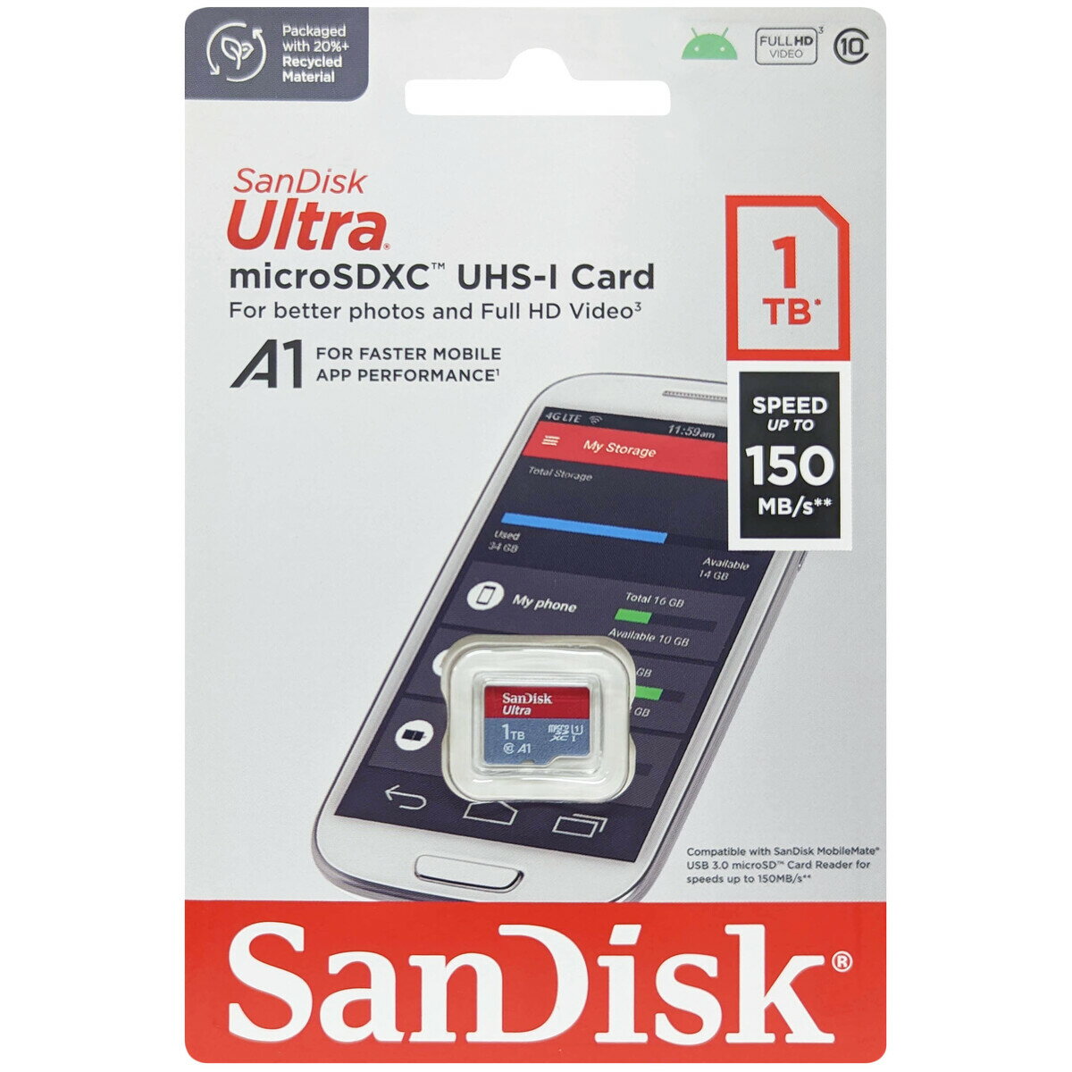 SanDisk サンディスク 並行輸入品 マイクロSDXCカード Ultra 1TB SDSQUAC-1T00-GN6MN