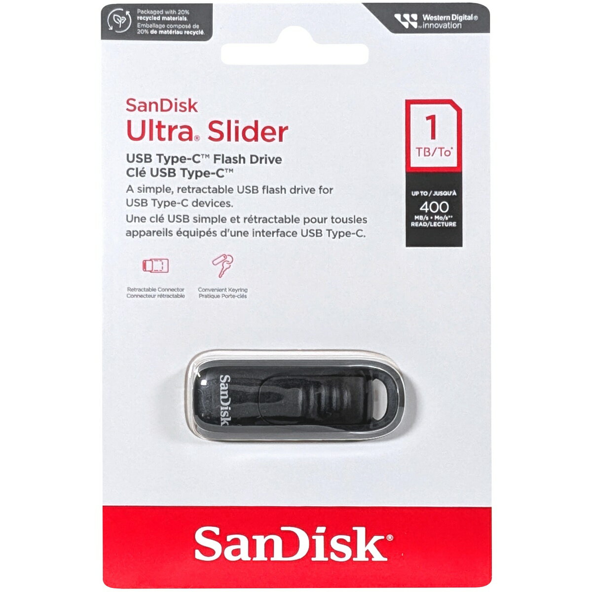SanDiskǥ¹͢UltraSliderUSBType-C1TBSDCZ480-1T00-G46