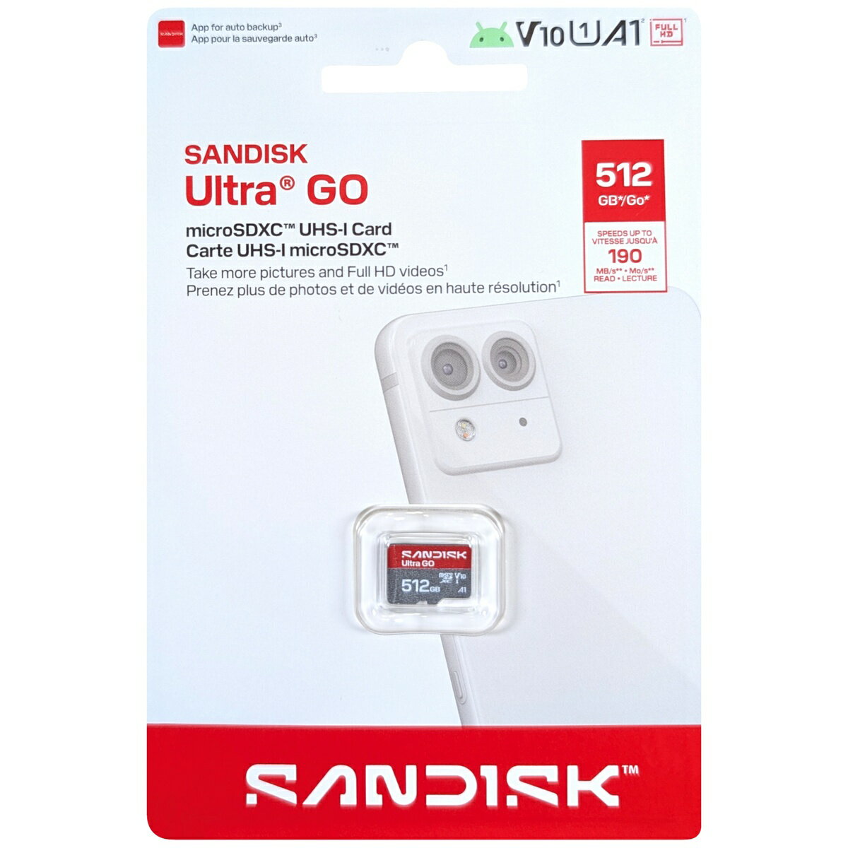 SanDisk サンディスク 並行輸入品 マイクロSDXCカード Ultra GO 512GB SDSQUGN-512G-GN6MN