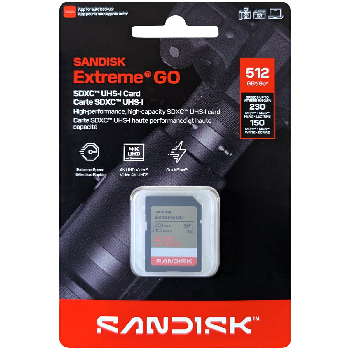 樂天商城 - SanDisk サンディスク 並行輸入品 SDXCカード Extreme GO 512GB SDSDXGN-512G-GNCIN