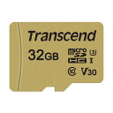 トランセンド マイクロSDHC 32GB TS32GUSD500S Class10 UHS-I U3 Micro MLC microSD