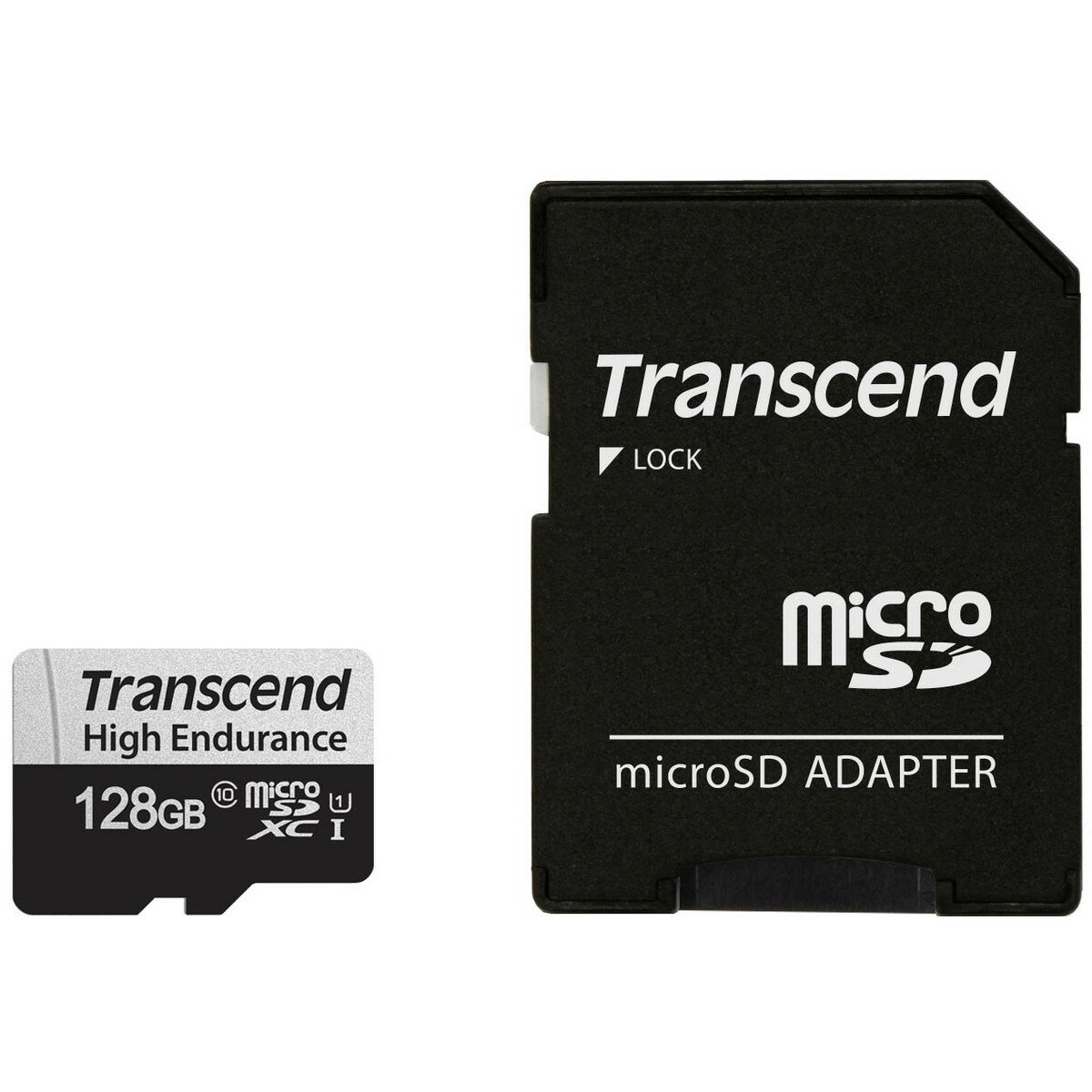 microSDXC 128GB TS128GUSD350V microSD w/ adapter U1 High Endurance