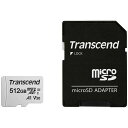 トランセンド マイクロSDXC512GB TS512GUSD300S-A UHS-I U3 Class 10 V30 A1 microsdカード