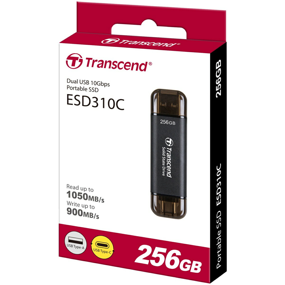 Transcend トランセンドジャパン ESD310 ポータブルSSD ブラック 256GB TS256GESD310C - Image 2