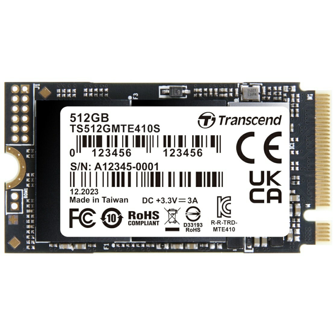 Transcend トランセンドジャパン M.2 Type2242 NVMe PCIe SSD 410S MTE410S 512GB TS512GMTE410S